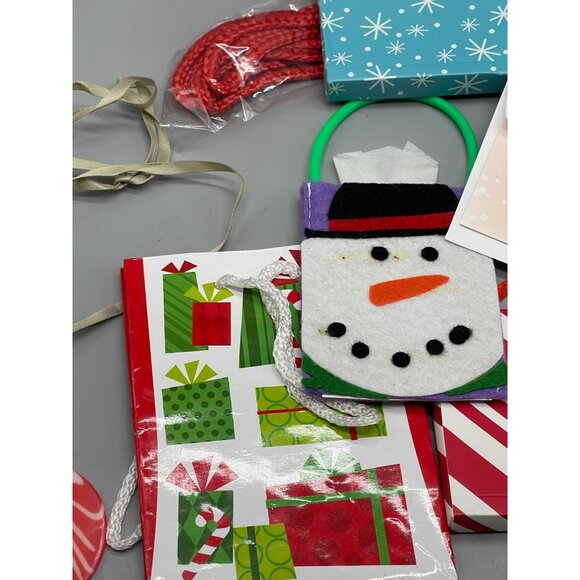 bag of Christmas items Christmas card with envelope sheer tie bag gift READ - Picture 3 of 8